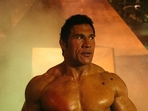 Dwayne Johnson as Mark Kerr in The Smashing Machine. Dwayne Johnson as Mark Kerr in The Smashing Machine.