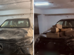 Photos of the damaged vehicles have been shared online by multiple Karnataka-based accounts.(X/karnatakaportf) Photos of the damaged vehicles have been shared online by multiple Karnataka-based accounts.(X/karnatakaportf)