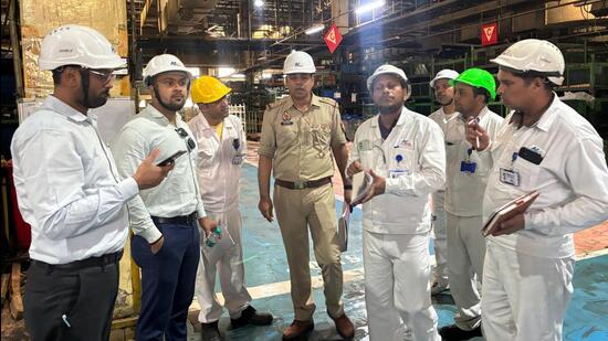 In a step to curb the rising number of fire incidents in industrial zones, the Gautam Budh Nagar district administration has intensified inspections across factories operating in the district. (HT Photo) In a step to curb the rising number of fire incidents in industrial zones, the Gautam Budh Nagar district administration has intensified inspections across factories operating in the district. (HT Photo)