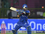 An all-round performance of immense quality helped Mumbai Indians to a 100-run victory over Rajasthan Royals in Jaipur. This was the sixth win in a row for MI, and took them to the top of the standings. meanwhile, the tale of this season comes to an end for RR, qualification no longer possible.(REUTERS)