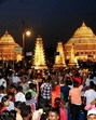 Digha Jagannath Temple illuminates with devotees attending in large numbers on its inauguration day in East Medinipur on Wednesday. (ANI) Digha Jagannath Temple illuminates with devotees attending in large numbers on its inauguration day in East Medinipur on Wednesday. (ANI)