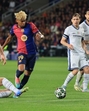 FC Barcelona's Lamine Yamal in action with Inter Milan's Alessandro Bastoni. (REUTERS) FC Barcelona's Lamine Yamal in action with Inter Milan's Alessandro Bastoni. (REUTERS)