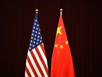 This photo shows a gerenal view of China's and USA's flags during a meeting between US Treasury Secretary Janet Yellen and China's Vice Premier He Lifeng at the Guangdong Zhudao Guest House in the southern Chinese city of Guangzhou.(AFP) This photo shows a gerenal view of China's and USA's flags during a meeting between US Treasury Secretary Janet Yellen and China's Vice Premier He Lifeng at the Guangdong Zhudao Guest House in the southern Chinese city of Guangzhou.(AFP)