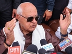 Jammu and Kashmir National Conference president Farooq Abdullah addressing the media.(ANI file) Jammu and Kashmir National Conference president Farooq Abdullah addressing the media.(ANI file)