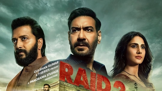 Raid 2 movie review: Riteish Deshmukh, Ajay Devgn and Vaani Kapoor in the movie. Raid 2 movie review: Riteish Deshmukh, Ajay Devgn and Vaani Kapoor in the movie.