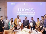 The Prime Focus Group, founded in 1997 by Namit Malhotra, is the parent company of award-winning visual effects firm DNEG, AI company BRAHMA, and Prime Focus Studios.(X/@CMOMaharashtra) The Prime Focus Group, founded in 1997 by Namit Malhotra, is the parent company of award-winning visual effects firm DNEG, AI company BRAHMA, and Prime Focus Studios.(X/@CMOMaharashtra)