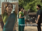 Janhvi Kapoor and Jr NTR in Devara Janhvi Kapoor and Jr NTR in Devara