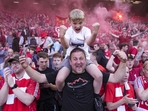 Liverpool fans caused a series of tremors during their wild celebrations of the the club's historic Premier League title-clinching win (AP) Liverpool fans caused a series of tremors during their wild celebrations of the the club's historic Premier League title-clinching win (AP)