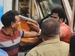 The ambulance driver was thrashed in Bengaluru after he rammed into multiple vehicles. (Screengrab from viral video. ) The ambulance driver was thrashed in Bengaluru after he rammed into multiple vehicles. (Screengrab from viral video. )