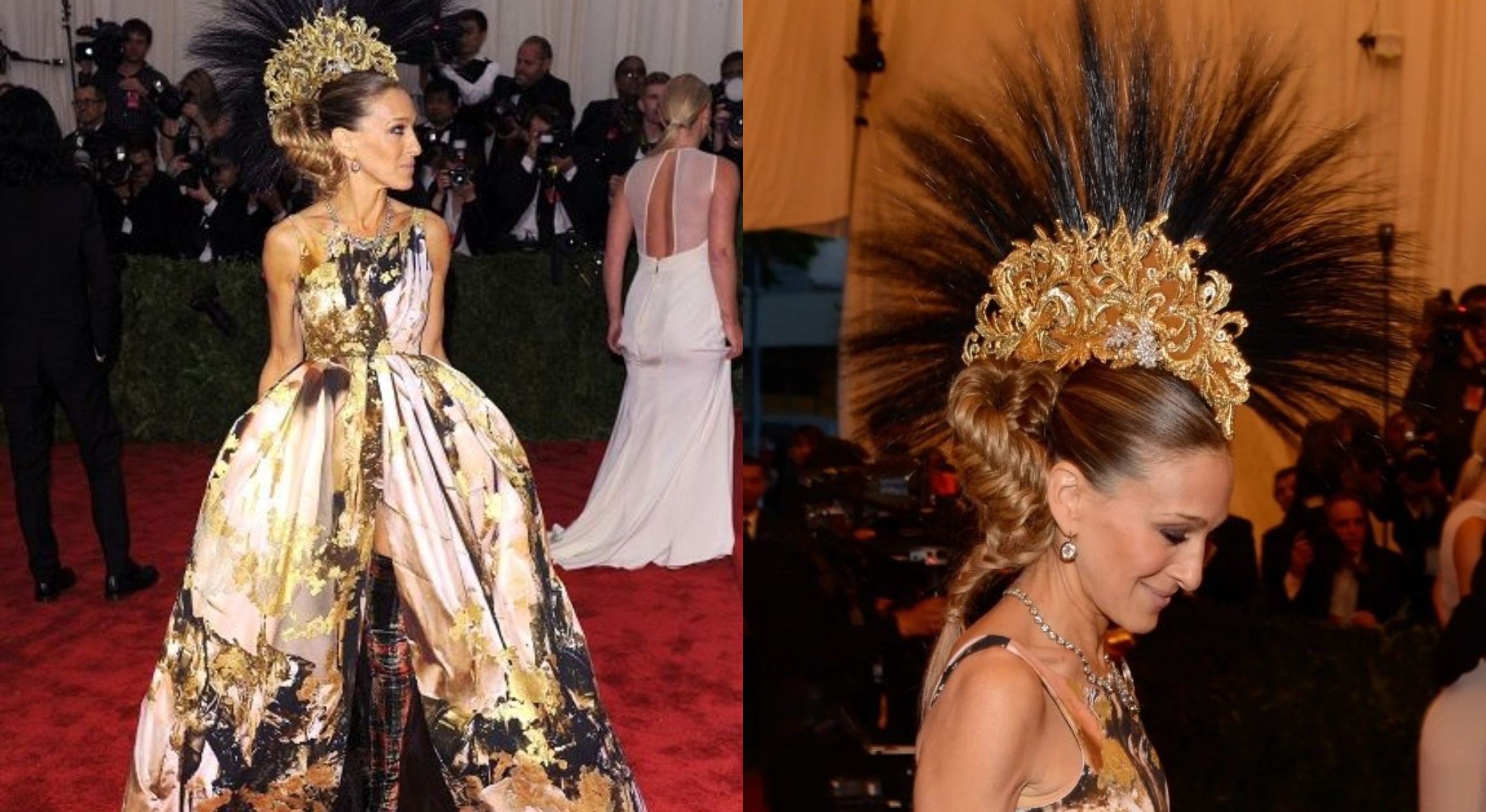 Sarah Jessica Parker in Giles Deacon at the Met Gala 2013(Photos: X) Sarah Jessica Parker in Giles Deacon at the Met Gala 2013(Photos: X)