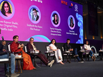 Guneet Monga Kapoor, Producer, Michael Lehmann, Film & Television Director, Ruchikaa Kapoor Sheikh, Director Netflix, Siddharth Roy Kapur, Producer, Supriya Yarlagadda Executive Director Annapurna Studios and Tanya Bami, Series Head, Netflix India During the session named Guneet Monga Kapoor, Producer, Michael Lehmann, Film & Television Director, Ruchikaa Kapoor Sheikh, Director Netflix, Siddharth Roy Kapur, Producer, Supriya Yarlagadda Executive Director Annapurna Studios and Tanya Bami, Series Head, Netflix India During the session named