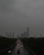 Clouds above the city at 7.23am in Noida Sector 94 on Friday. (Sunil Ghosh/HT Photo) Clouds above the city at 7.23am in Noida Sector 94 on Friday. (Sunil Ghosh/HT Photo)