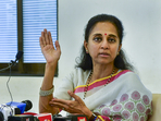 NCP(SP) leader Supriya Sule said that her Air India flight was delayed by more than a hour. (PTI) NCP(SP) leader Supriya Sule said that her Air India flight was delayed by more than a hour. (PTI)