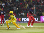 For RCB, Lungi Ngidi took three wickets.(PTI) For RCB, Lungi Ngidi took three wickets.(PTI)