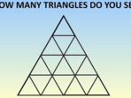 Can you count all the triangles in this tricky puzzle?(Instagram/polls.viral) Can you count all the triangles in this tricky puzzle?(Instagram/polls.viral)