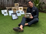 On Instagram, Ranveer Allahbadia shared a video unveiling his YouTube Diamond Play Button.(Instagram/beerbiceps) On Instagram, Ranveer Allahbadia shared a video unveiling his YouTube Diamond Play Button.(Instagram/beerbiceps)