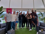 Chris Hemsworth, Channing Tatum, Simu Liu, Paul Rudd, Robert Downey Jr, Ebon Moss-Bachrach, Vanessa Kirby, Winston Duke and Anthony Mackie Chris Hemsworth, Channing Tatum, Simu Liu, Paul Rudd, Robert Downey Jr, Ebon Moss-Bachrach, Vanessa Kirby, Winston Duke and Anthony Mackie