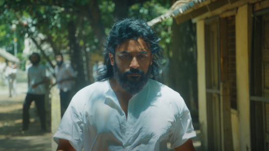 Retro box office collection day 2: Suriya in a still from the film. Retro box office collection day 2: Suriya in a still from the film.
