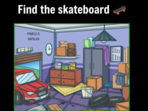 On Facebook, an optical illusion challenged users to find a hidden skateboard.(Facebook/Minion Quotes) On Facebook, an optical illusion challenged users to find a hidden skateboard.(Facebook/Minion Quotes)