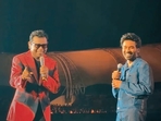 Dhanush and AR Rahman performed Adangaatha Asuran from his film Raayan. Dhanush and AR Rahman performed Adangaatha Asuran from his film Raayan.