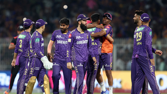KKR managed to clinch a narrow one-run victory vs RR, in Kolkata on Sunday.(REUTERS)