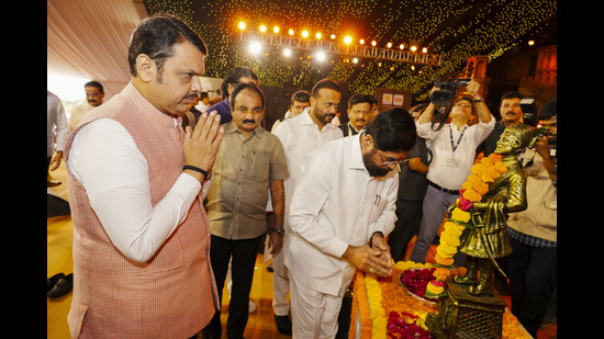 Maharashtra Chief Minister Devendra Fadnavis and Deputy Chief Minister Eknath Shinde during the 'Mahaparyatan Utsav', at Mahabaleshwar in Satara district, Maharashtra. (@CMOMaharashtra) Maharashtra Chief Minister Devendra Fadnavis and Deputy Chief Minister Eknath Shinde during the 'Mahaparyatan Utsav', at Mahabaleshwar in Satara district, Maharashtra. (@CMOMaharashtra)