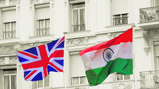 UK and India national flags (Shutterstock) UK and India national flags (Shutterstock)
