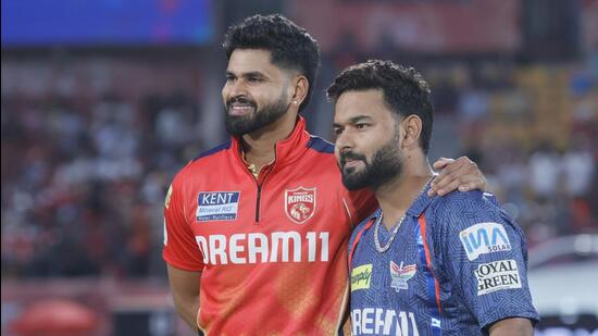 Shreyas Iyer of Punjab Kings and Rishabh Pant of Lucknow Super Giants. (BCCI) Shreyas Iyer of Punjab Kings and Rishabh Pant of Lucknow Super Giants. (BCCI)