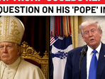 On cam: Trump shuts reporter up for question on his Pope dress image On cam: Trump shuts reporter up for question on his Pope dress image