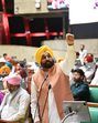 Chief minister Bhagwant Mann addressing the House during the one day special session on Monday. (Ravi Kumar/HT) Chief minister Bhagwant Mann addressing the House during the one day special session on Monday. (Ravi Kumar/HT)