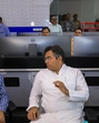 Parvesh Verma interacts with officials during inspection of the NDMC control room on Monday. (X-Parvesh Verma) Parvesh Verma interacts with officials during inspection of the NDMC control room on Monday. (X-Parvesh Verma)