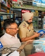Police during the raid on Sat Paul Mittal Road in Ludhiana on Tuesday. (HT Photo) Police during the raid on Sat Paul Mittal Road in Ludhiana on Tuesday. (HT Photo)