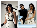 At the outing in 2007, Priyanka wore a black-and-white polka-dotted halter-neck dress, while Shah Rukh wore a black suit. At the outing in 2007, Priyanka wore a black-and-white polka-dotted halter-neck dress, while Shah Rukh wore a black suit.