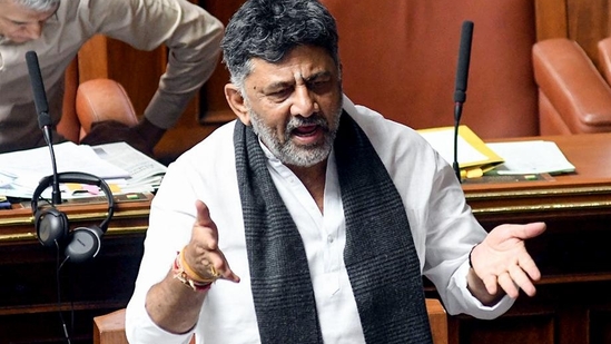 Karnataka deputy chief minister DK Shivakumar made the remarks after a meeting with Industries Minister MB Patil at Vidhana Soudha on Monday. Karnataka deputy chief minister DK Shivakumar made the remarks after a meeting with Industries Minister MB Patil at Vidhana Soudha on Monday.