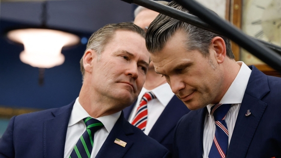 Former National Security Advisor Mike Waltz speaks with Defense Secretary Pete Hegseth (AFP) Former National Security Advisor Mike Waltz speaks with Defense Secretary Pete Hegseth (AFP)