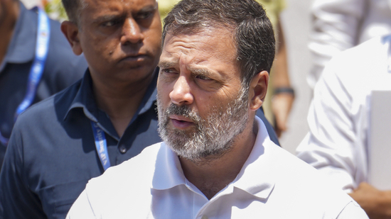 Congress leader Rahul Gandhi meets Navy officer's family killed in Pahalgam terror attack (PTI) Congress leader Rahul Gandhi meets Navy officer's family killed in Pahalgam terror attack (PTI)