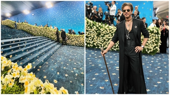 Met Gala 2025's blue carpet has an India connection, and no, we are not talking about Shah Rukh Khan's much-awaited debut at the event. X/MIUCClAMUSE and AFP) Met Gala 2025's blue carpet has an India connection, and no, we are not talking about Shah Rukh Khan's much-awaited debut at the event. X/MIUCClAMUSE and AFP)
