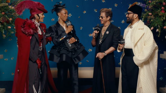 Teyana Taylor and Ego Nwodim looked not very sure when interviewing Shah Rukh Khan. Teyana Taylor and Ego Nwodim looked not very sure when interviewing Shah Rukh Khan.