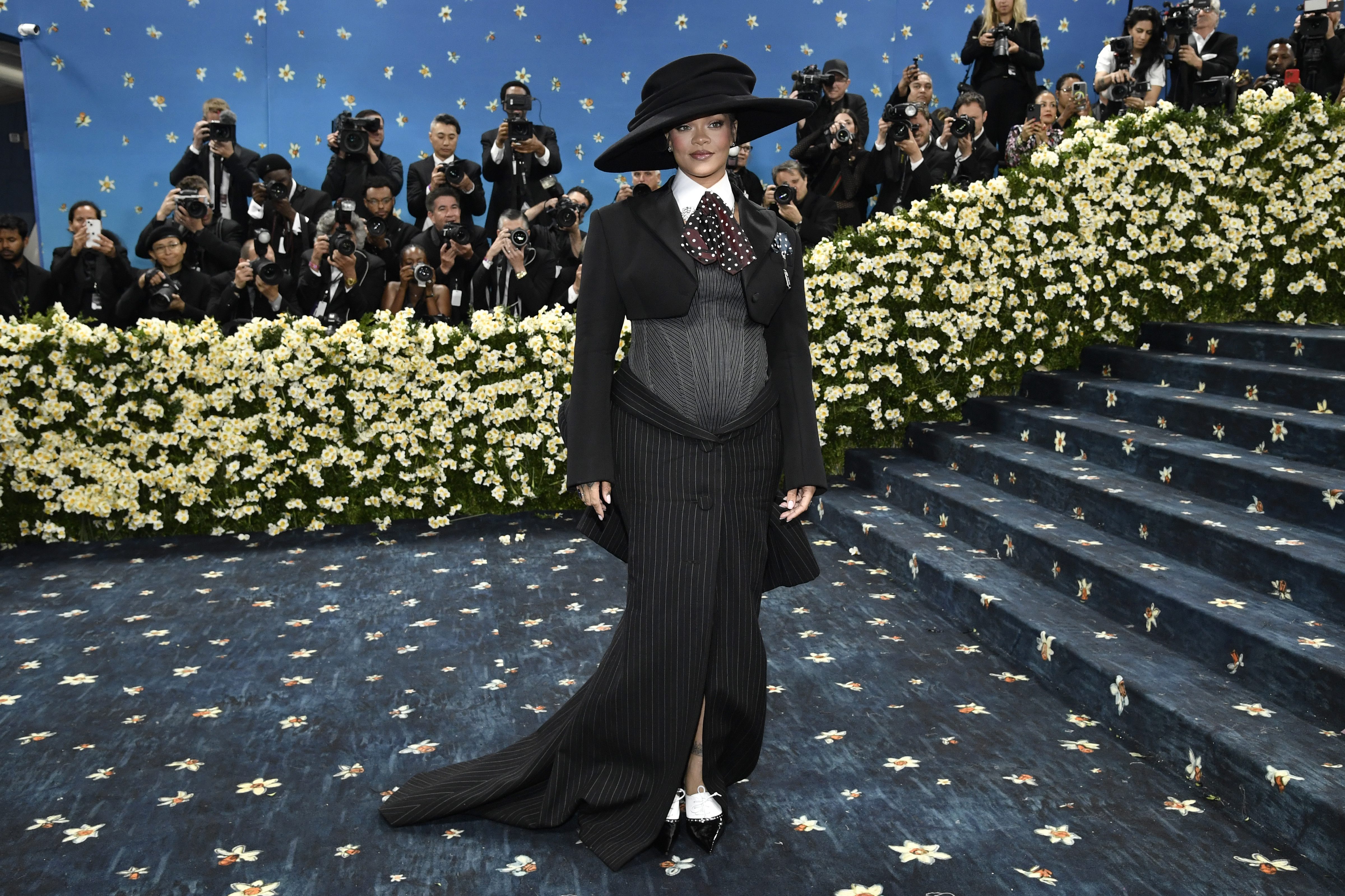 Rihanna attends the gala. (AP) Rihanna attends the gala. (AP)
