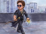 Amul India celebrates Shah Rukh Khan's iconic Met Gala look in a new campaign.(Instagram/ Amul_india) Amul India celebrates Shah Rukh Khan's iconic Met Gala look in a new campaign.(Instagram/ Amul_india)