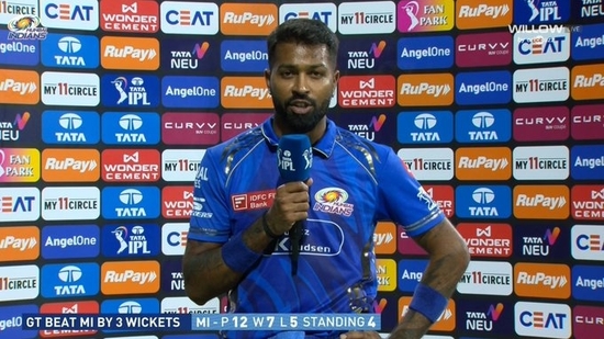 Hardik Pandya speaks to experts following MI's defeat to GT Hardik Pandya speaks to experts following MI's defeat to GT