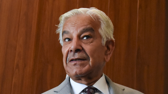 Pakistan’s defence minister Khawaja Muhammad Asif in Islamabad.
