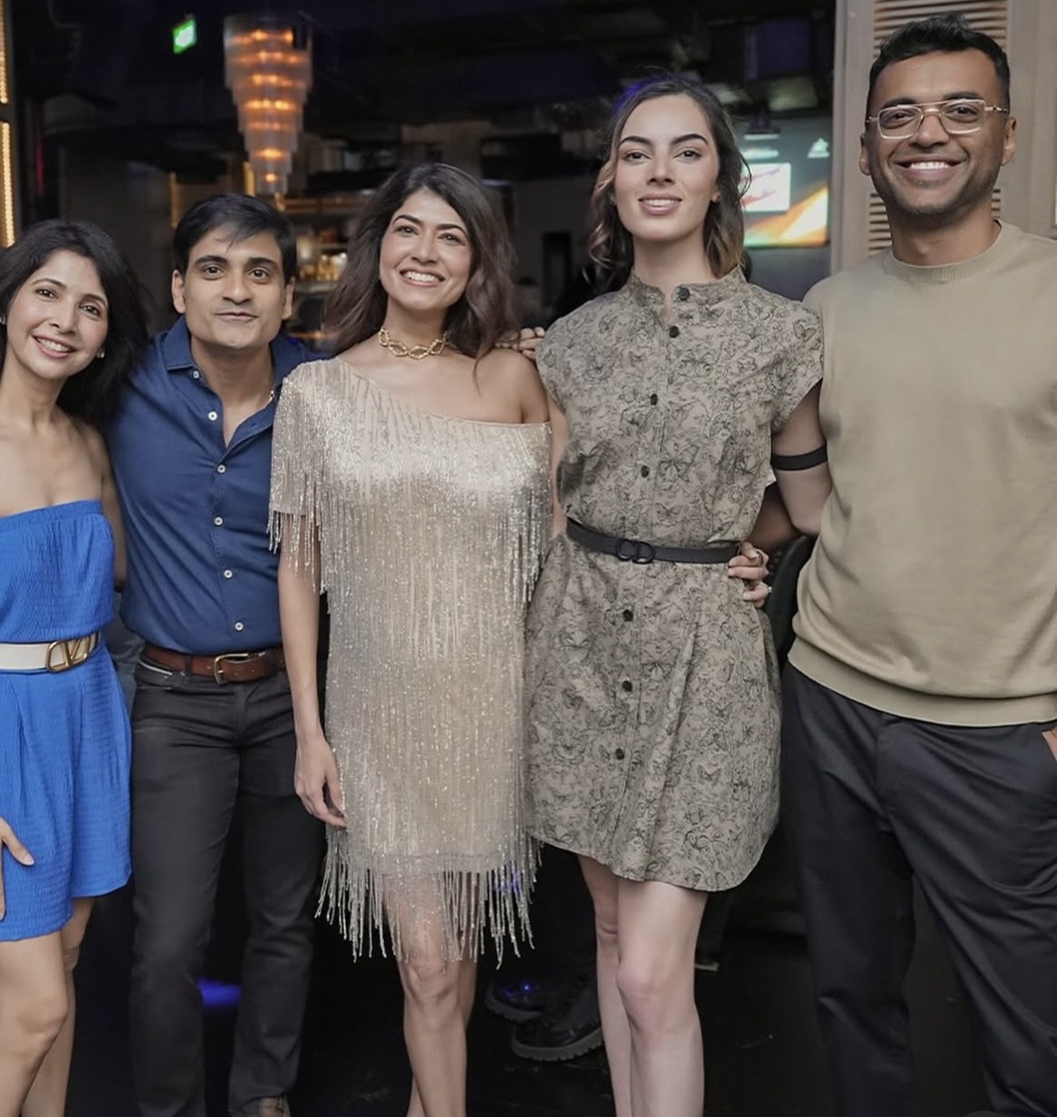 Zomato co-founder Deepinder Goyal and wife Grecia Munoz at Swati Bhargava’s birthday party. (Sourced) Zomato co-founder Deepinder Goyal and wife Grecia Munoz at Swati Bhargava’s birthday party. (Sourced)