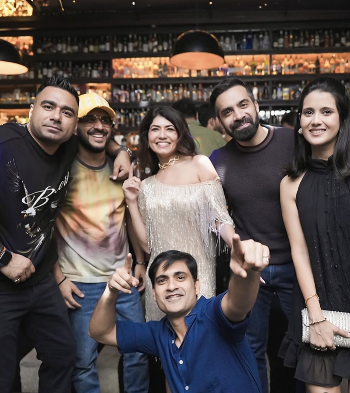 Aman Gupta with other guests at Swati Bhargava’s birthday party. (Sourced) Aman Gupta with other guests at Swati Bhargava’s birthday party. (Sourced)